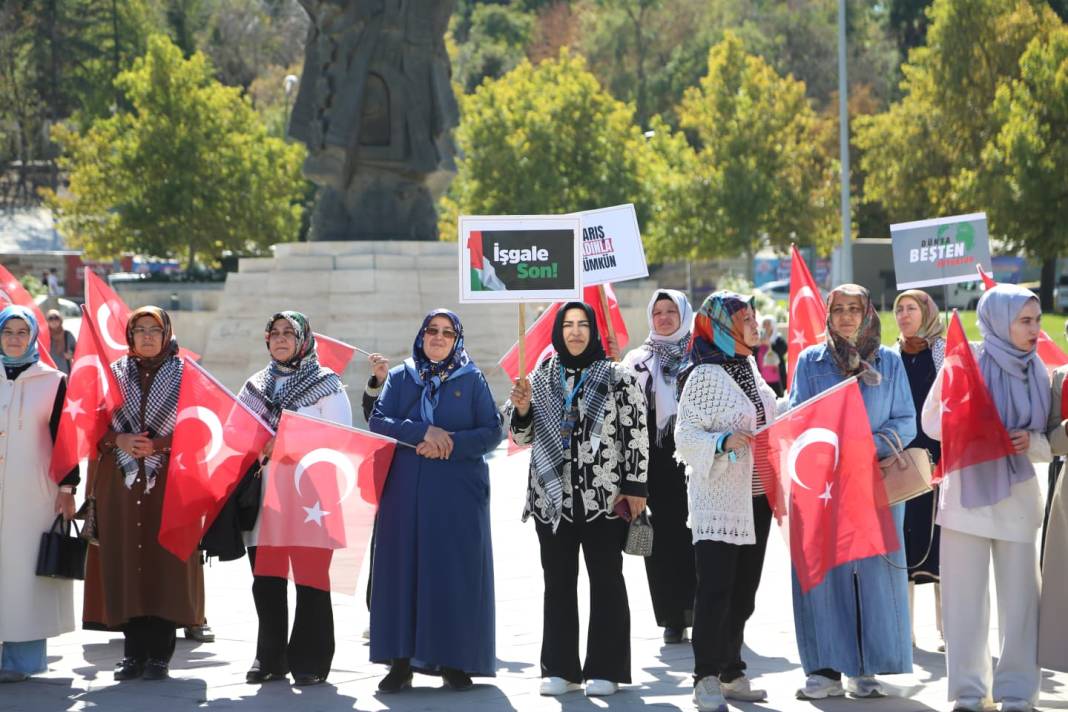 Gazze için sessiz çığlık Konya’da yankılandı 1